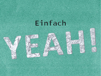 Sonderpapier mit Typographie-Collage
